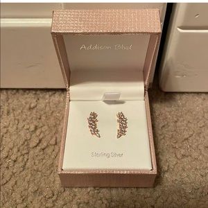 Rose Gold, Sterling Silver Earrings